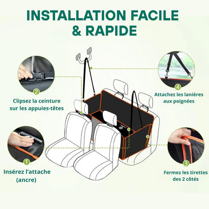 PawLux Ride™ – Housse de protection voiture pour chien