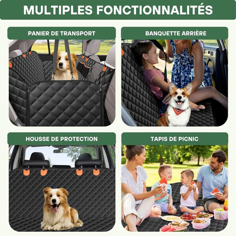 PawLux Ride™ – Housse de protection voiture pour chien