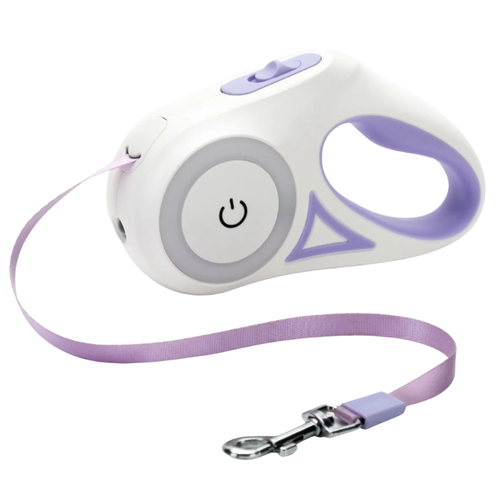 LEDwalky™ – Laisse rétractable lumineuse avec frein sécurisé