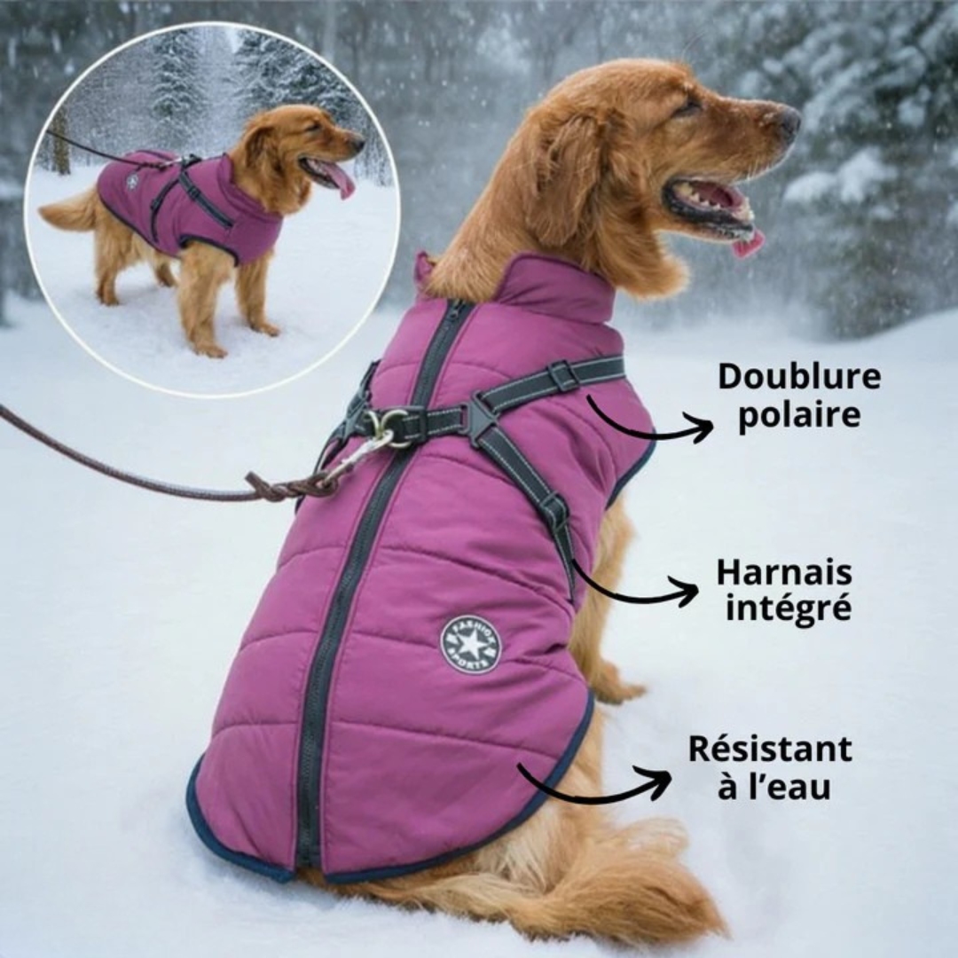 FluffyCoat™ – Manteau polaire et imperméable pour chien