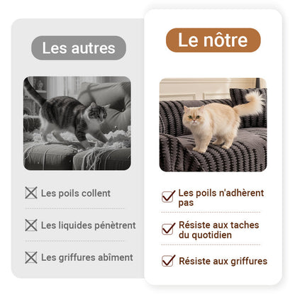 PureLounge™ – Housse de canapé chauffante et antidérapante