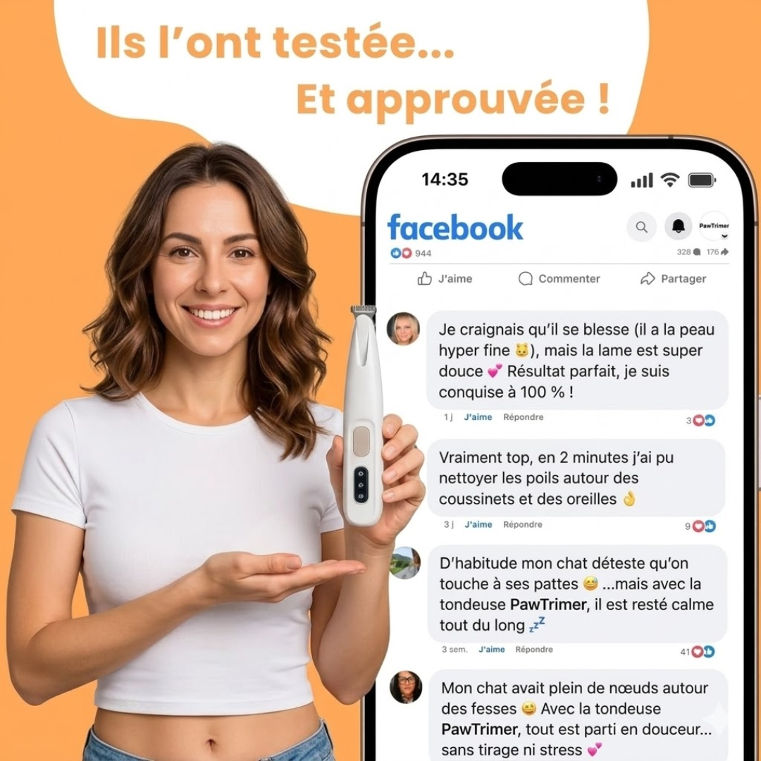 PawTrim™ – La tondeuse précise et sécuritaire pour votre chat