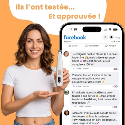 PawTrim™ – La tondeuse précise et sécuritaire pour votre chat