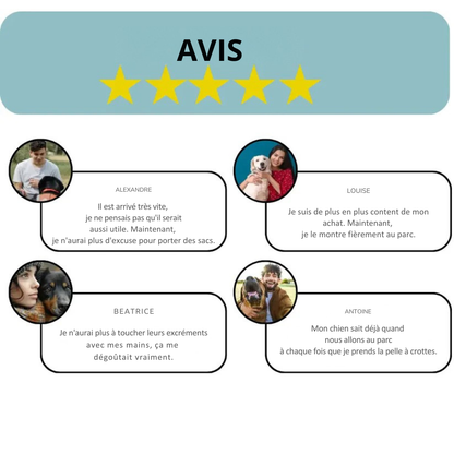 CleanPaw Scoop™ Pelle à déjections canines portable et pliable