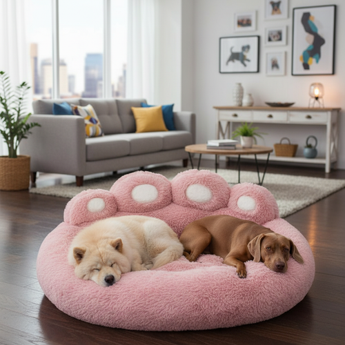 FluffyPaw™ – Coussin apaisant ultra-moelleux pour chien