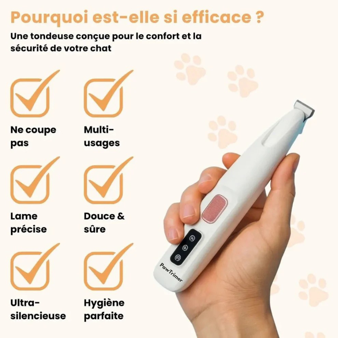 PawTrim™ – La tondeuse précise et sécuritaire pour votre chat