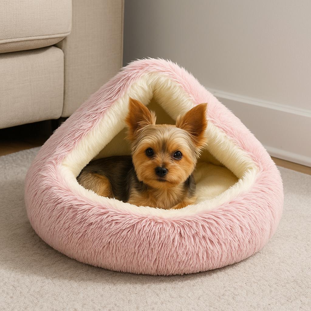 FluffyCozy™– Lit cocon apaisant pour chien