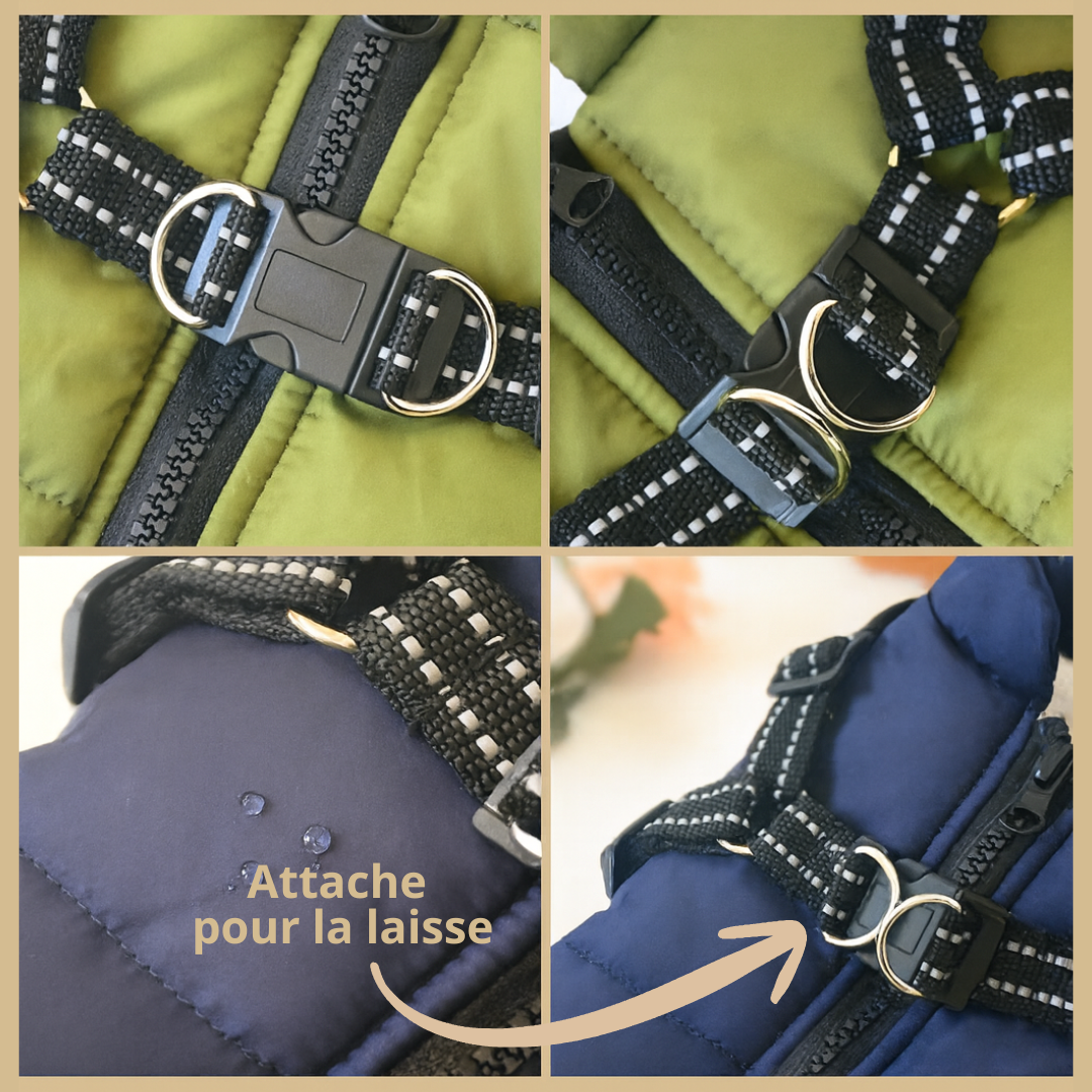 FluffyCoat™ – Manteau polaire et imperméable pour chien