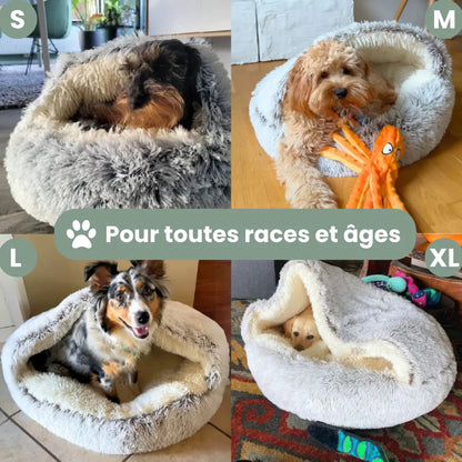FluffyCozy™– Lit cocon apaisant pour chien
