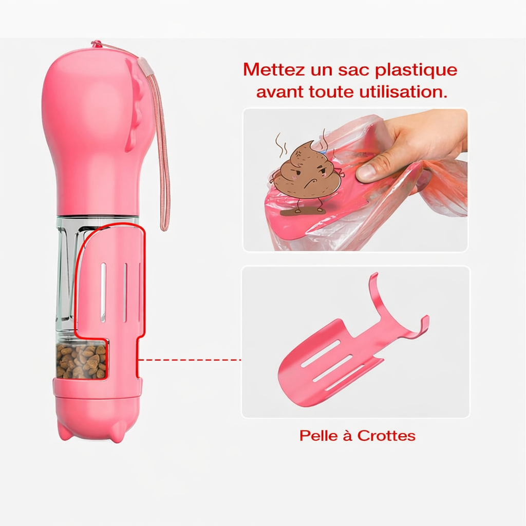 HydraPuppy™ La bouteille 3 en 1 qui change vos promenades