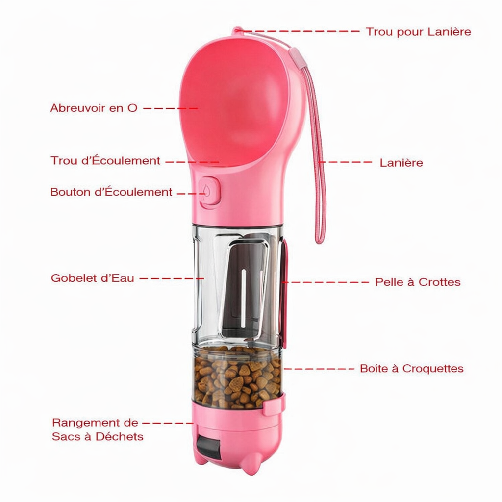 HydraPuppy™ La bouteille 3 en 1 qui change vos promenades