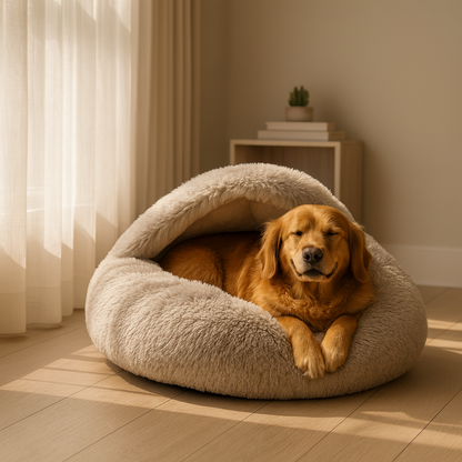 FluffyCozy™– Lit cocon apaisant pour chien