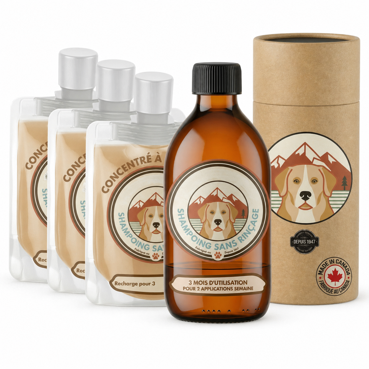 FreshPaw™ – Shampoing nettoyant sans rinçage - Apaisant pour chien