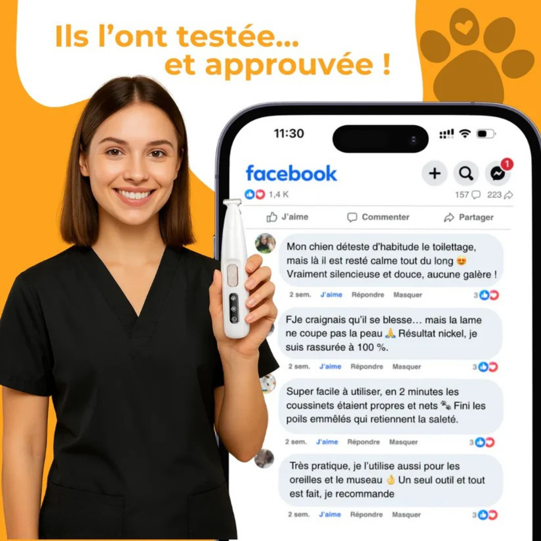 Comfyrazor™ – La tondeuse de précision pour l’hygiène de votre chien