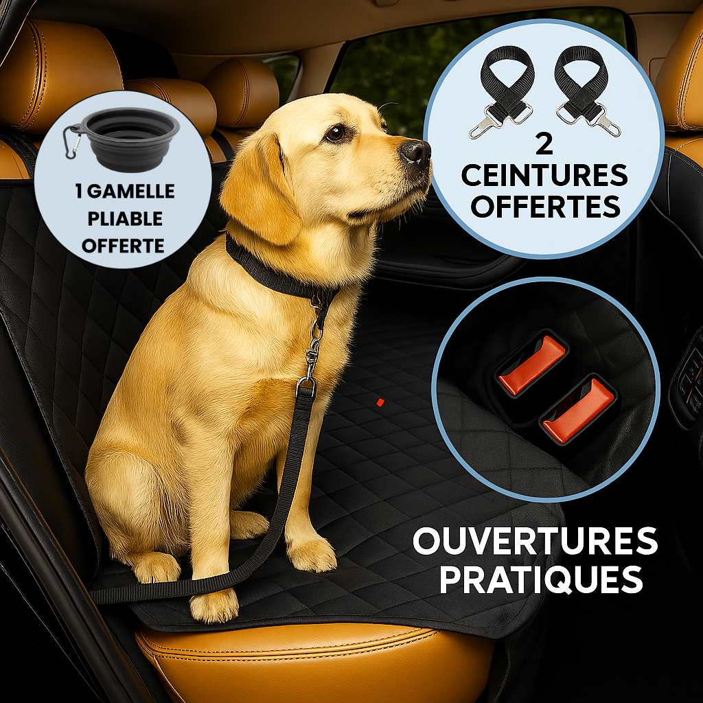 PawLux Ride™ – Housse de protection voiture pour chien