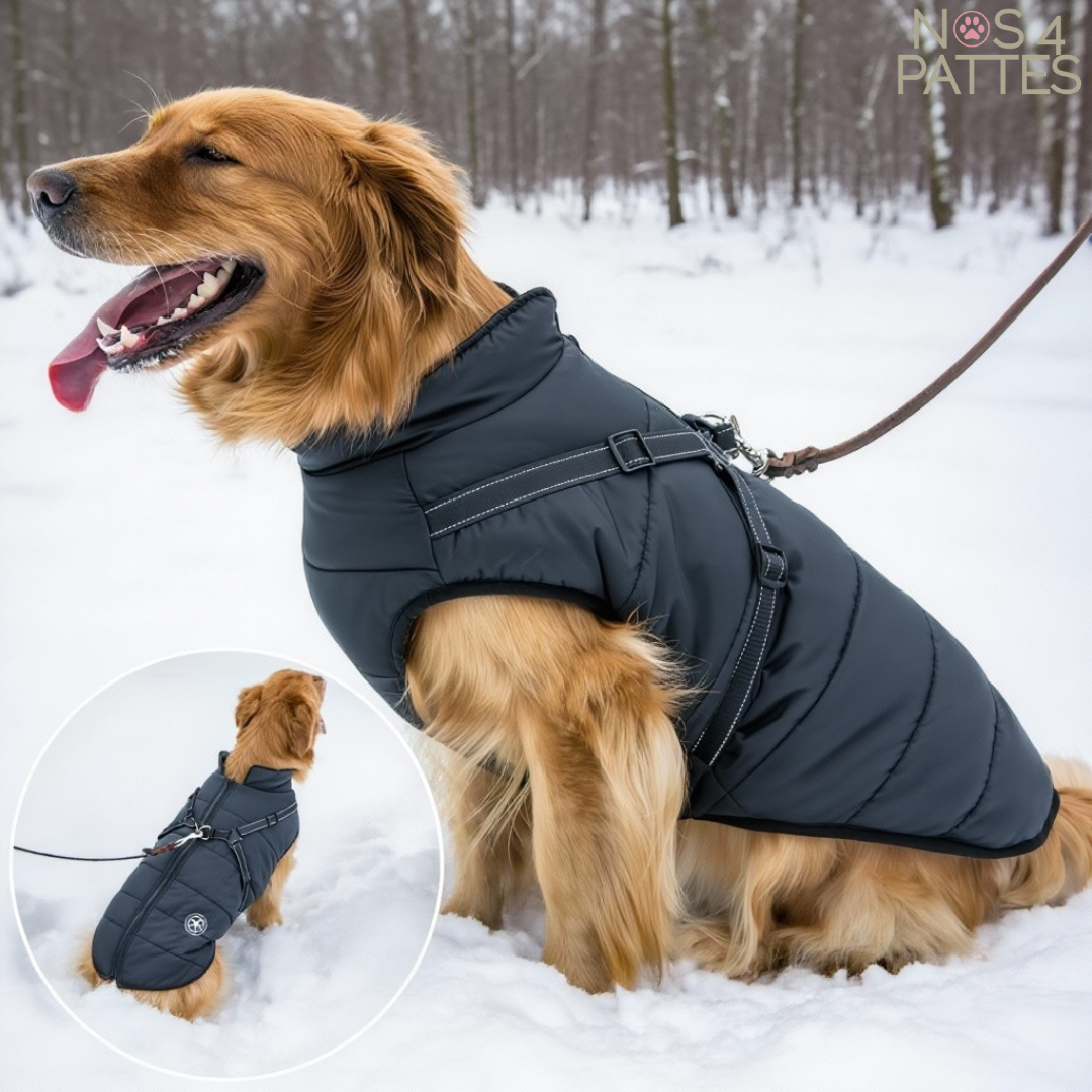 FluffyCoat™ – Manteau polaire et imperméable pour chien