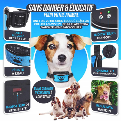 CalmPuppy™ – Stoppez les aboiements SANS faire de mal à votre chien