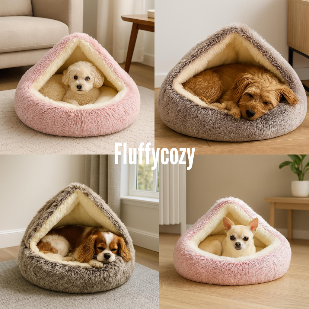 FluffyCozy™– Lit cocon apaisant pour chien
