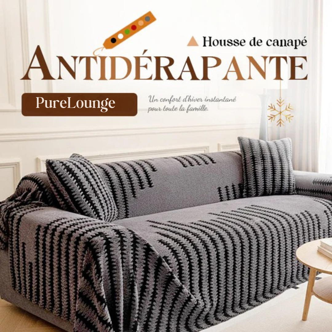 PureLounge™ – Housse de canapé chauffante et antidérapante