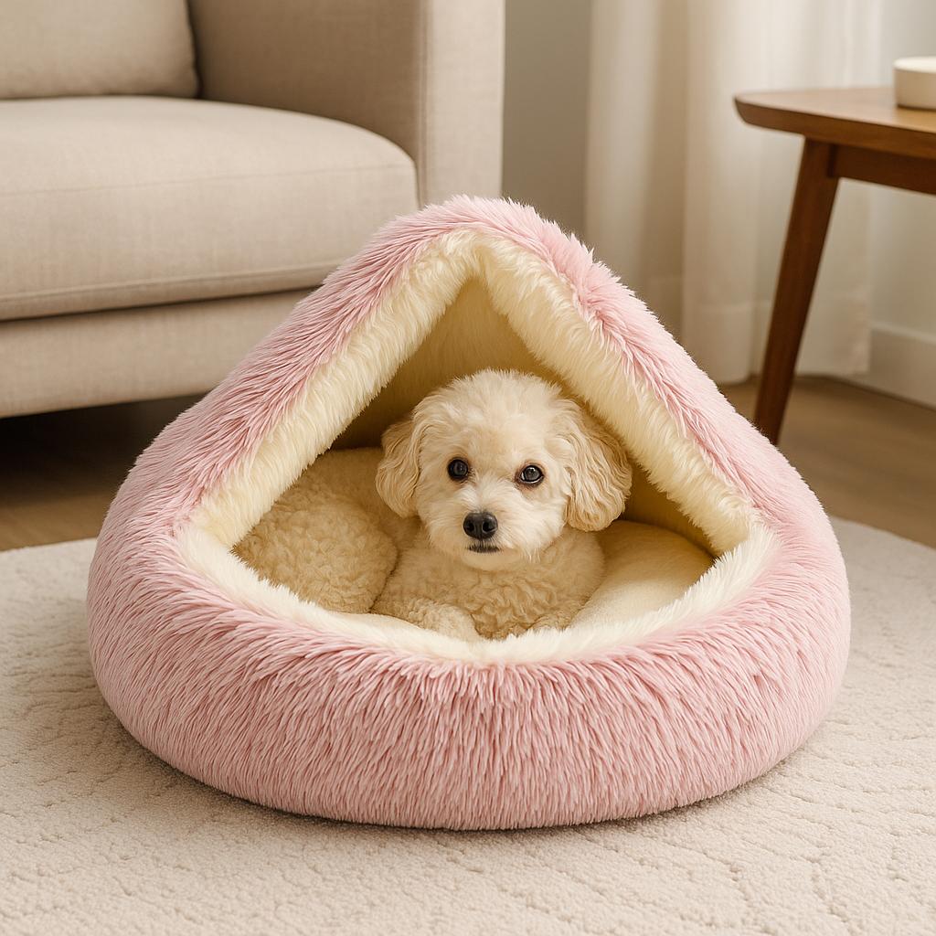 FluffyCozy™– Lit cocon apaisant pour chien
