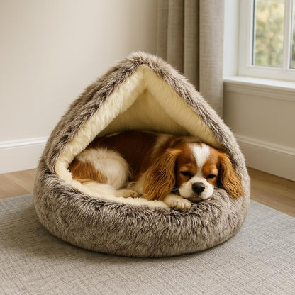 FluffyCozy™– Lit cocon apaisant pour chien